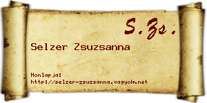 Selzer Zsuzsanna névjegykártya